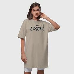 Футболка женская-платье The losers, цвет: миндальный — фото 2