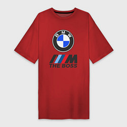 Футболка женская-платье BMW BOSS, цвет: красный