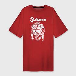 Футболка женская-платье Sabaton, цвет: красный
