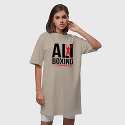 Футболка женская-платье Muhammad Ali, цвет: миндальный — фото 2