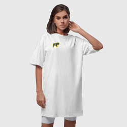 Футболка женская-платье GO BULLDOGS, цвет: белый — фото 2