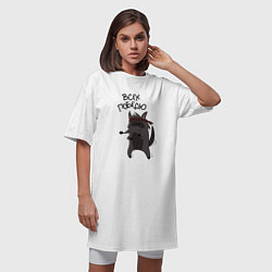 Футболка женская-платье Енот Джо, цвет: белый — фото 2
