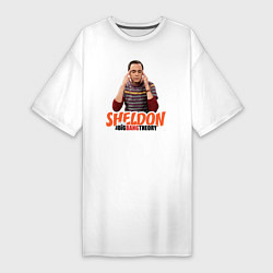 Футболка женская-платье Sheldon, цвет: белый