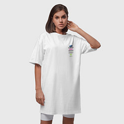 Футболка женская-платье SUBARU MONSTER ENERGY Z, цвет: белый — фото 2