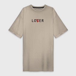 Женская футболка-платье Lover - loser