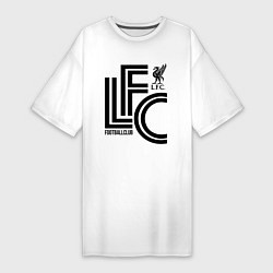 Футболка женская-платье Liverpool FC, цвет: белый