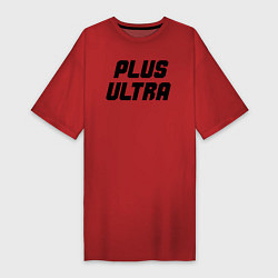 Футболка женская-платье Plus Ultra, цвет: красный