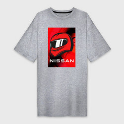 Женская футболка-платье Nissan - Paint