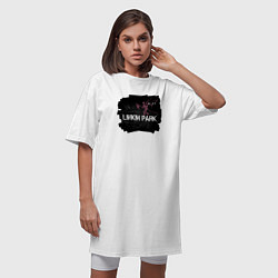 Футболка женская-платье Linkin Park LP 202122, цвет: белый — фото 2