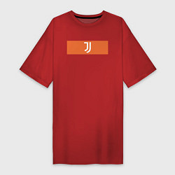 Футболка женская-платье Juventus Tee Cut & Sew 2021, цвет: красный