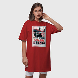 Футболка женская-платье Миссия Невыполнима, цвет: красный — фото 2