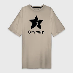 Футболка женская-платье Crimin бренд One Piece, цвет: миндальный