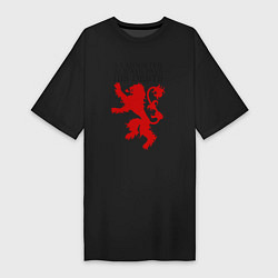 Женская футболка-платье Logo and quotes Lannister