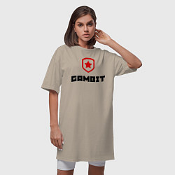 Футболка женская-платье Gambit, цвет: миндальный — фото 2