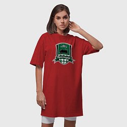 Футболка женская-платье Краснодар, цвет: красный — фото 2