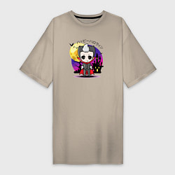 Женская футболка-платье Японский вампир малолетка