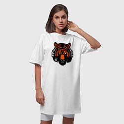 Футболка женская-платье Bad Tiger, цвет: белый — фото 2