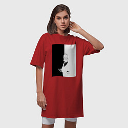 Футболка женская-платье Симпсон Simpson, цвет: красный — фото 2