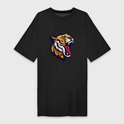 Футболка женская-платье Roar - Tiger, цвет: черный