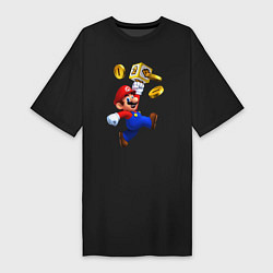 Футболка женская-платье Mario cash, цвет: черный