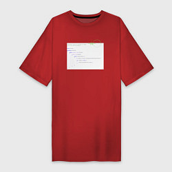 Женская футболка-платье Код Создателя - для программиста
