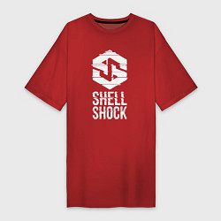 Женская футболка-платье SHLSHK Glitched Logo Collection