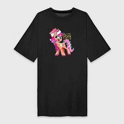 Женская футболка-платье X-mas pony