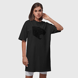 Футболка женская-платье Triangle pantera, цвет: черный — фото 2