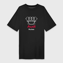 Женская футболка-платье Audi rules