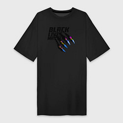 Футболка женская-платье Black Lives Matter 2022, цвет: черный