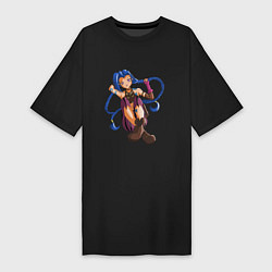 Женская футболка-платье Jinx Arcane Netflix League of Legends by sexygirls