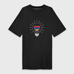 Футболка женская-платье Armenia Light, цвет: черный