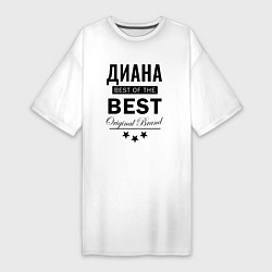 Футболка женская-платье ДИАНА BEST OF THE BEST, цвет: белый