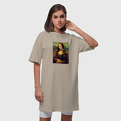 Футболка женская-платье Мона Милос, цвет: миндальный — фото 2