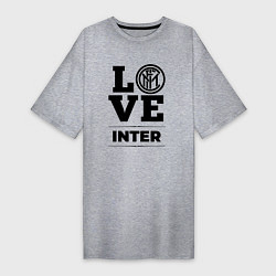 Футболка женская-платье Inter Love Классика, цвет: меланж