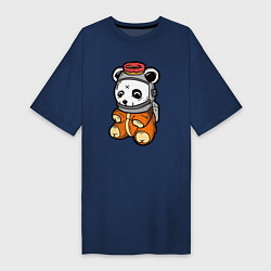 Женская футболка-платье Космо панда