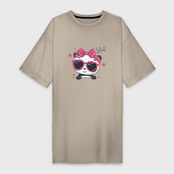 Женская футболка-платье Panda Star
