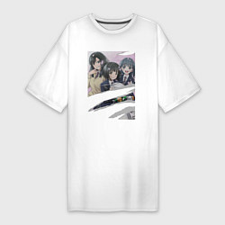 Женская футболка-платье Когума Рэйко и Си - Super Cub