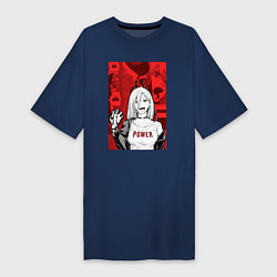 Женская футболка-платье Человек с бензопилой - Пауэр