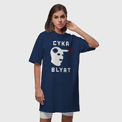 Футболка женская-платье CS хэдшот, цвет: тёмно-синий — фото 2