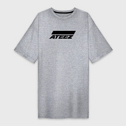 Женская футболка-платье Ateez big logo