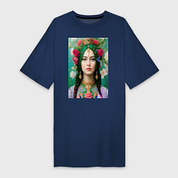 Женская футболка-платье Хозяйка медной горы - нейросеть