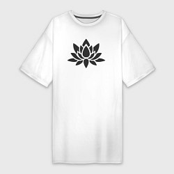 Женская футболка-платье Цветок лотоса