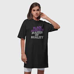 Футболка женская-платье Black Sabbath Master of Reality, цвет: черный — фото 2