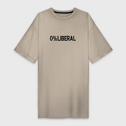 Женская футболка-платье Либерал