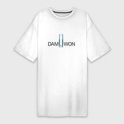 Футболка женская-платье DAMWON Gaming, цвет: белый