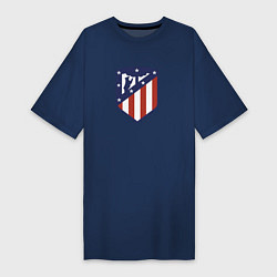 Футболка женская-платье Atletico Madrid FC, цвет: тёмно-синий