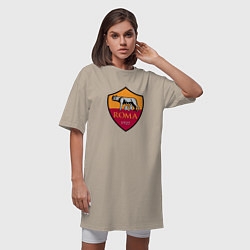 Футболка женская-платье Roma sport fc, цвет: миндальный — фото 2
