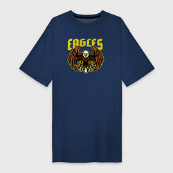 Футболка женская-платье Eagles, цвет: тёмно-синий