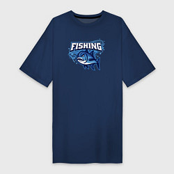 Женская футболка-платье Fishing style